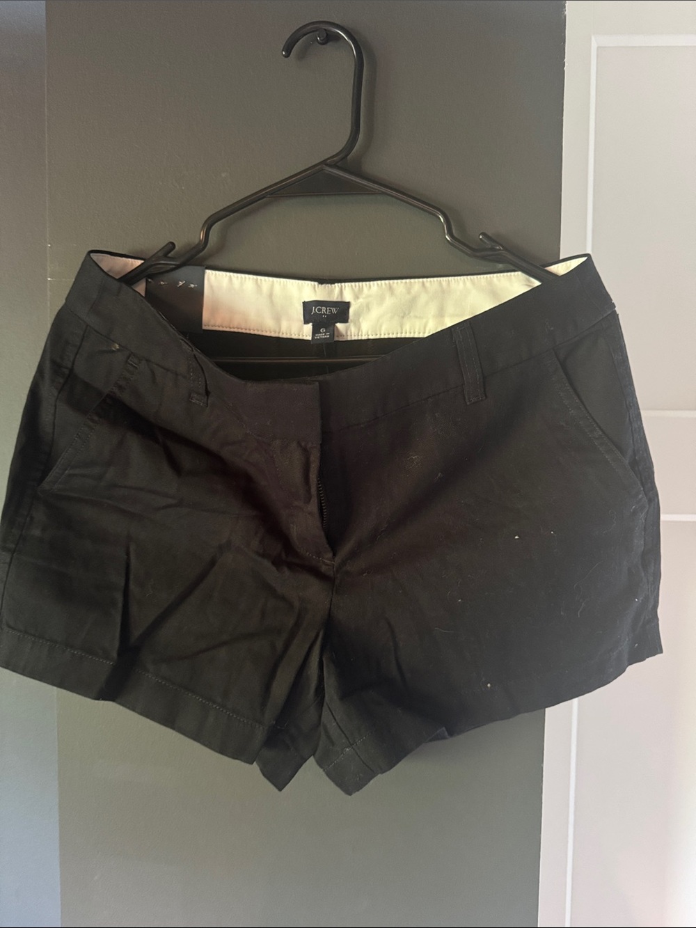 J. Crew Black Chino Shorts